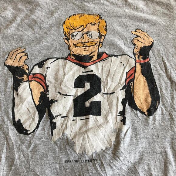 Grey ‘Billy Vegas’ Football Graphic Tee - Picture 3 of 5